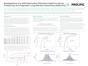 Development of a Multi-biomarker Risk Score based on Serum Proteins by the Prognostic Lung Fibrosis Consortium